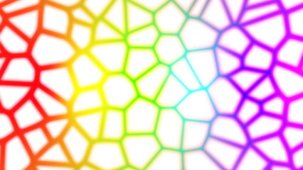 Colorful gradient cell pattern pattern. 2D layout illustration