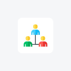 Connection, group fully editable vector fill icon

