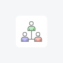 Obraz premium Connection, group fully editable vector fill icon