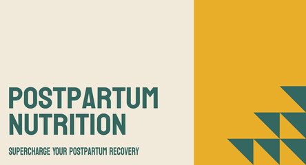Obraz premium Postpartum nutrition: Guidance for healthy eating after childbirth.