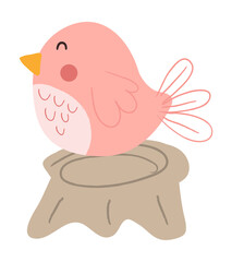 Cute bird vector