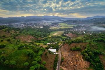 Fototapeta na wymiar view of the BIma city, west nusa tenggara, Indonesia