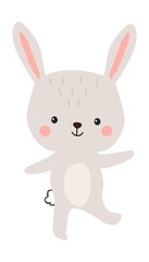 Cute rabbit vector