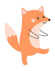 Cute fox vector