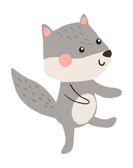 Cute fox vector