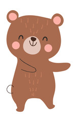 Cute bear vector