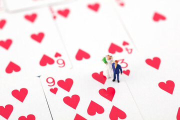 Marriage poker of miniature creative games