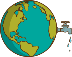 Save water design icon isolated illustration