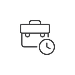 Time management line icon