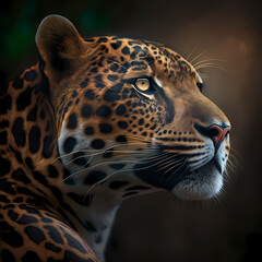Naklejka premium Jaguar. Generative AI