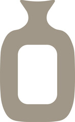 Ceramic vase in boho style