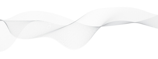 Abstract wave blend lines on transparent background. Design for banner, wallpaper, background and many more.