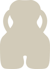 Ceramic vase in boho style