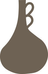 Ceramic vase in boho style