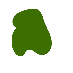 Green Minimalism Aesthetics Blob