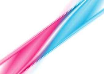 Minimal blue pink stripe abstract glossy background. Vector design