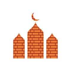 Islamic mosque brick wall concept