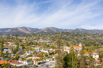 Fototapeta na wymiar Views from the Santa Barbara courthouse