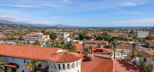 Naklejka premium Views from the Santa Barbara courthouse