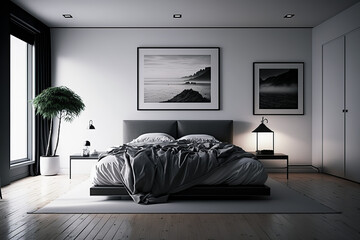 bed room with family, dark bed room, bed room night, empty bed room, bed room wall, room setting, bed setting, bed room, setting generative ai tool