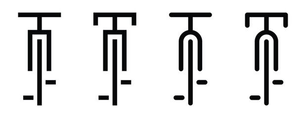 Bicycle sign area icon. Bicycle icon, vector illustration