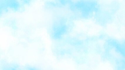 The sky has the light of the sun, the sky is blue. Natural sky beautiful blue and white texture background