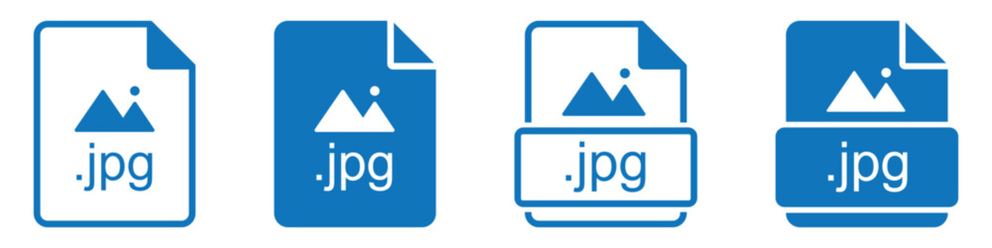 Jpg file format icon. Photo file format icon, vector illustration