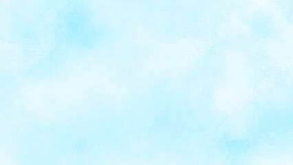 Beautiful Abstract Grunge Decorative Light Blue Cyan Painted Stucco Wall Texture. Handmade Rough Winter Christmas Paper Wide Background With Copy Space. Vector Design