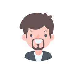 Avatar with a young face pictures of men and women of various nationalities