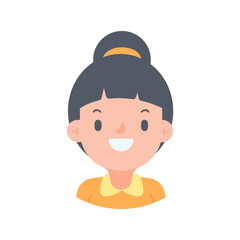 Avatar with a young face pictures of men and women of various nationalities