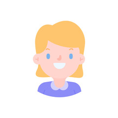 Avatar with a young face pictures of men and women of various nationalities