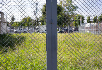 Gray leak-proof steel bars are used for security.