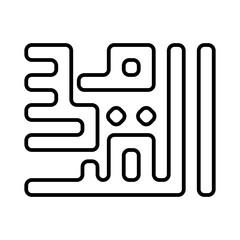 Obraz premium calligraphy icon