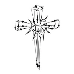 Good Friday. Friday before Easter. Christian faith for print or use as poster, card, flyer or T shirt