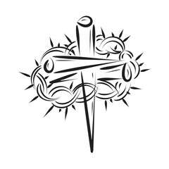 Good Friday. Friday before Easter. Christian faith for print or use as poster, card, flyer or T shirt