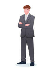 man in suit. businessman illustration	
