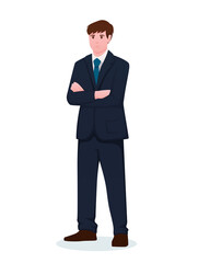 man in suit. businessman illustration	
