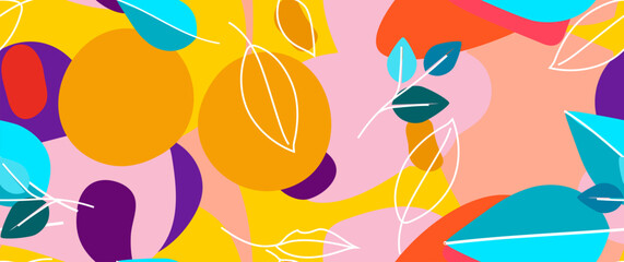 Bold Pattern Tropical Leaf Jungle Modern Motif
