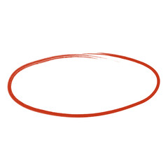 Paint brush stroke red paint roller