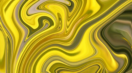 Textile marble stone texture abstract background. swirl painted artificial, marbled surface ink digital marbling yellow color illustration