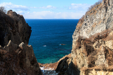 北海道室蘭市、ハルカラモイと噴火湾【3月】