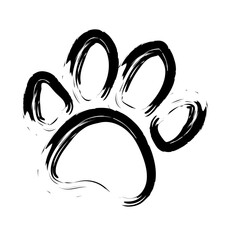 Paw print illustration