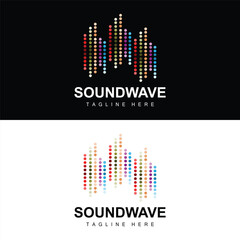 Sound Wave Logo, And Sound Tone Vector Icon Template Music Brand Product