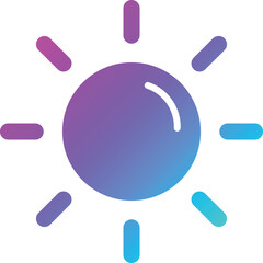 Sun Vector Icon Design Illustration