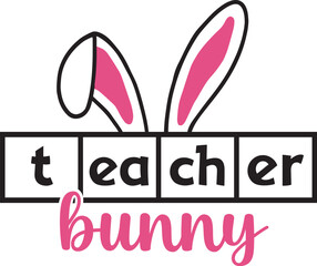 Teacher Bunny SVG