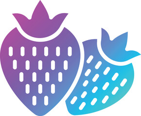Strawberry Vector Icon Design Illustration