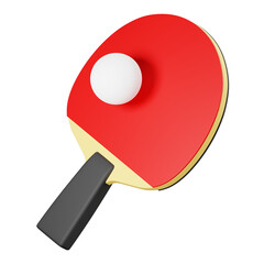 Table Tennis 3D Illustration. Table Tennis 3D Icon. - obrazy, fototapety, plakaty