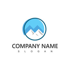 Mountain Logo Design Vector, Mountain Icon