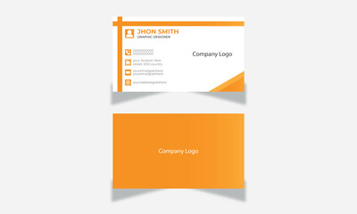 Simple Design Double Sided Business Card Template