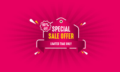 Special sale offer banner design